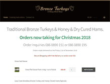 Tablet Screenshot of bronzeturkeys.ie